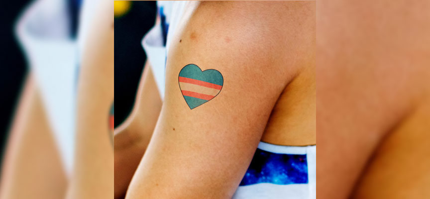 These amazing parents surprised their transgender son with matching  tattoos  LGBTQ Nation